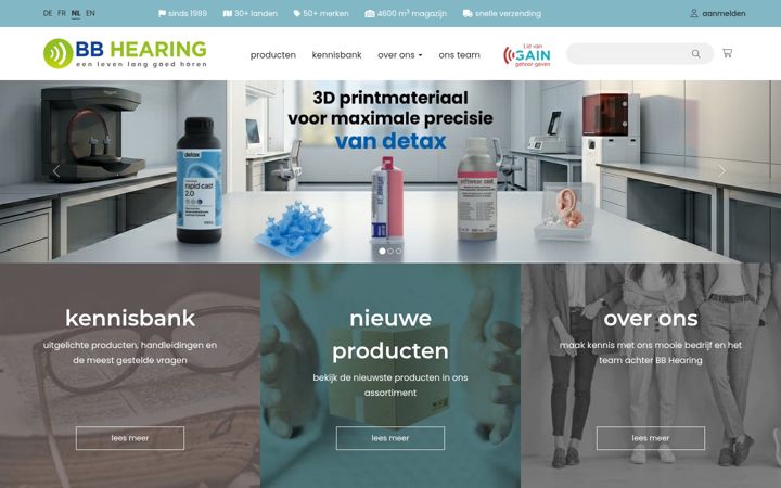 Screenshot of bbhearing.nl