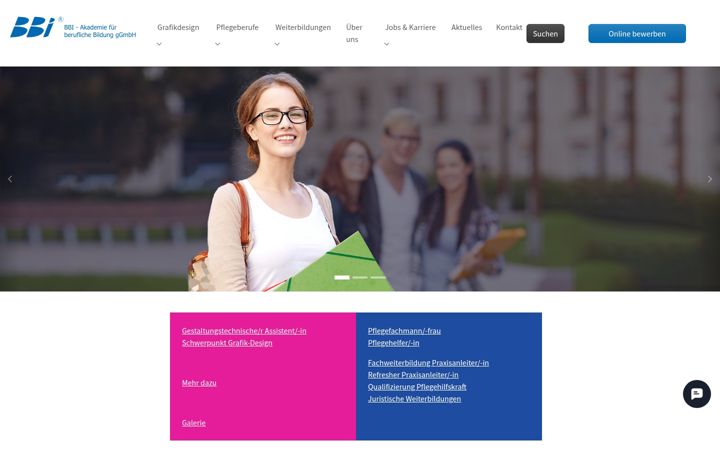 Screenshot of bbi-akademie.de