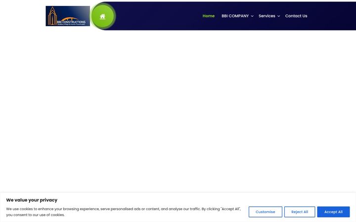 Screenshot of bbiconstructions.com