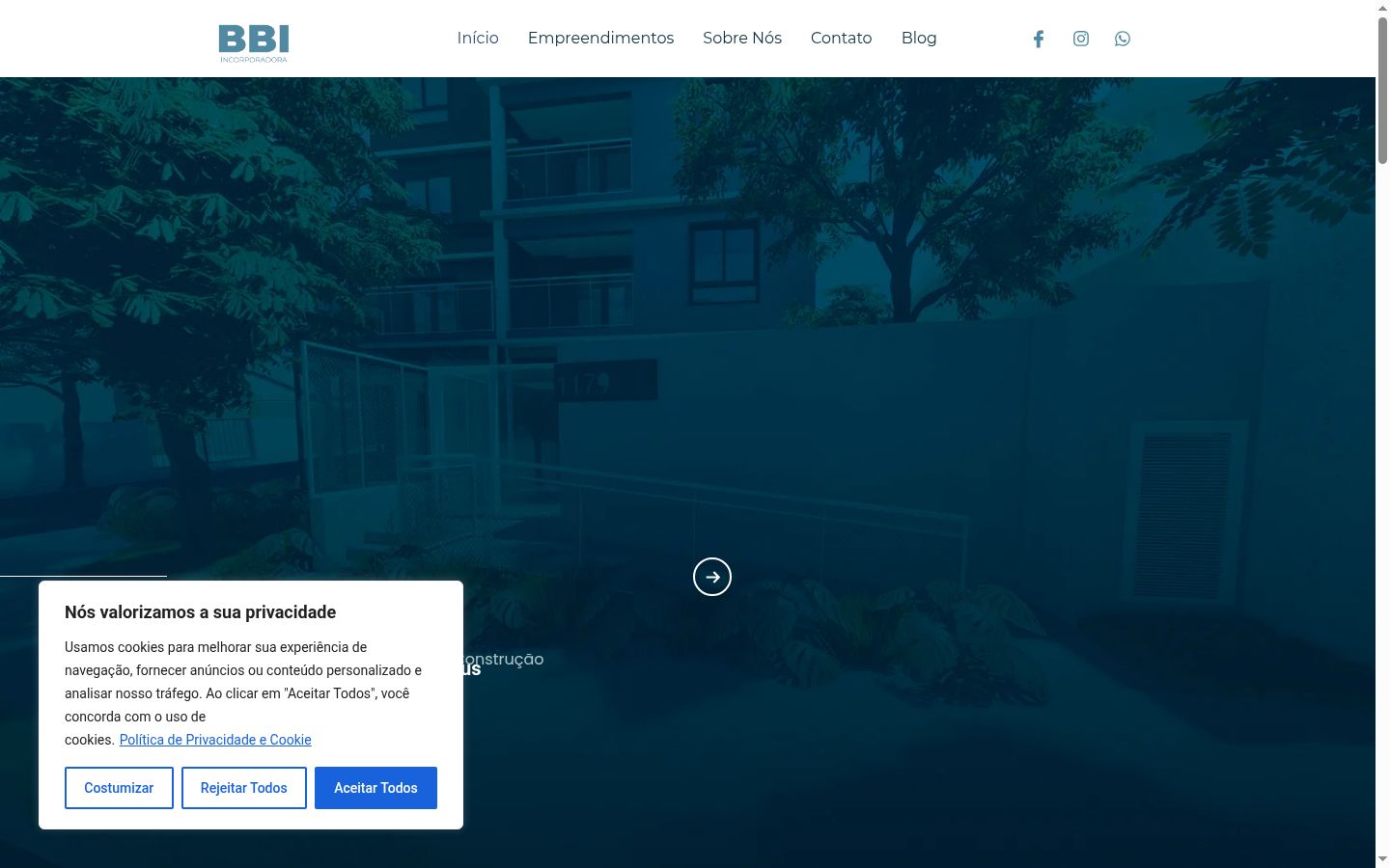 Capture d'écran de la bannière de consentement affichée avant toute interaction