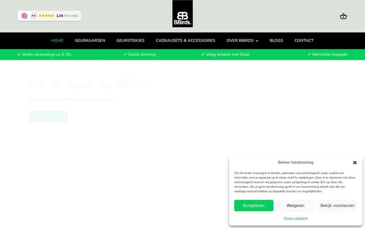 Screenshot of bbirds.nl