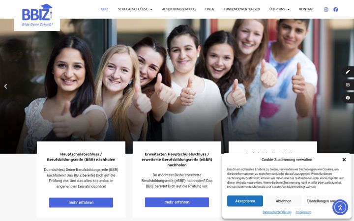 Screenshot of bbiz-bildedeinezukunft.de