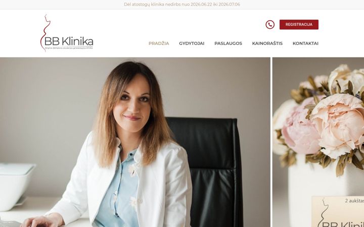 Screenshot of bbklinika.lt