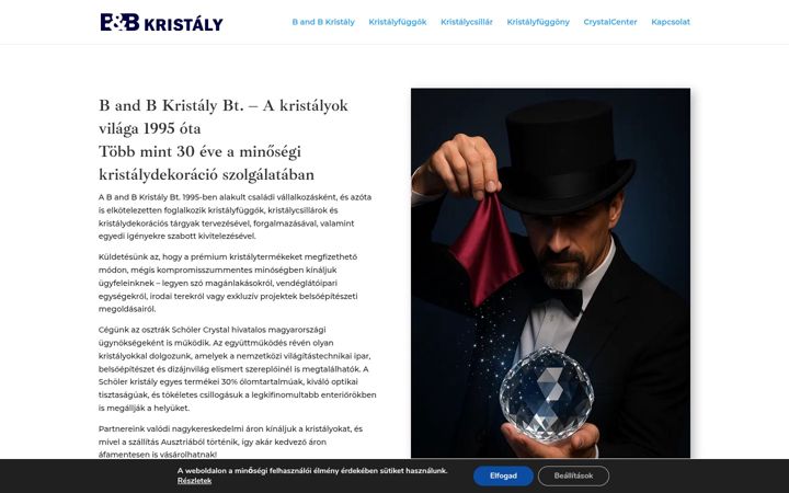 Skærmbillede af bbkristaly.hu