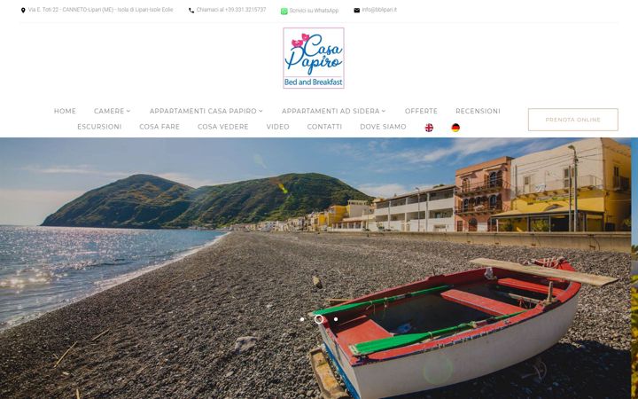 Screenshot of bblipari.it