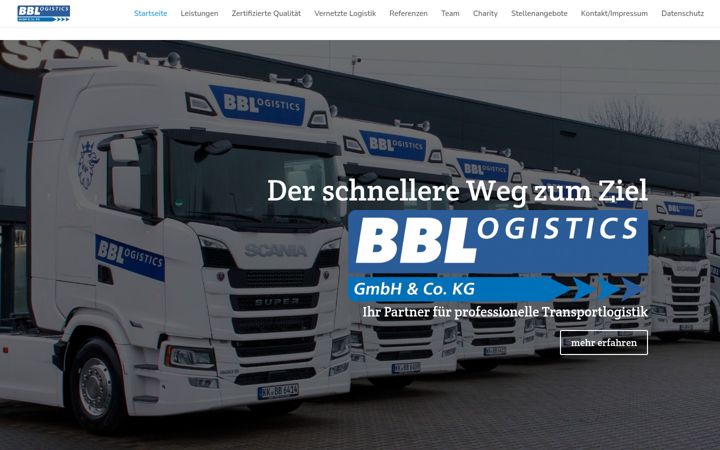 Screenshot di bblogistics.de