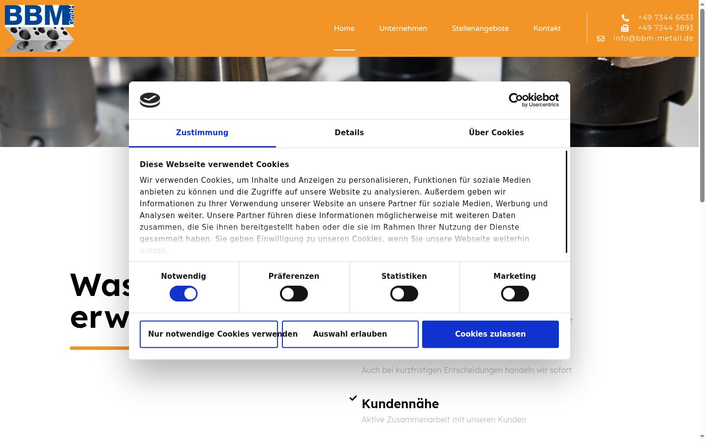 Screenshot tal-banner tal-kunsens muri qabel kwalunkwe interazzjoni