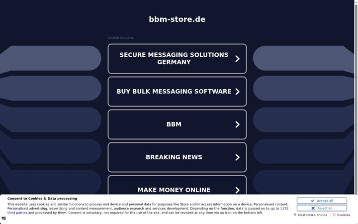 Screenshot of bbm-store.de