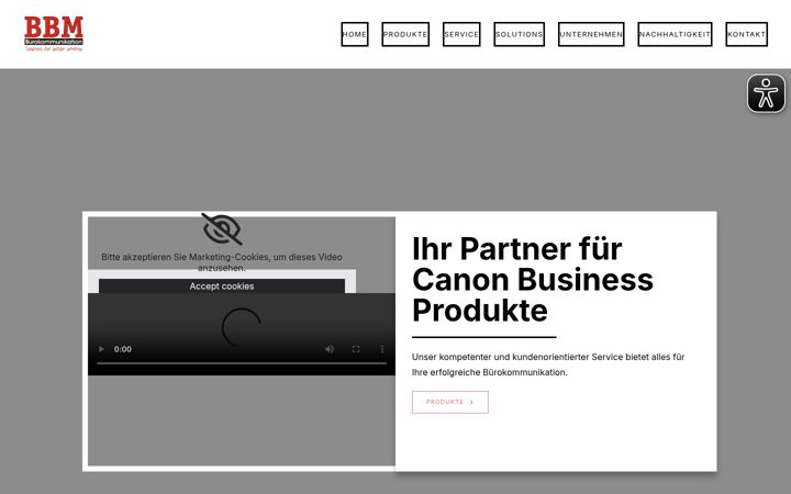 Screenshot of bbm-web.de