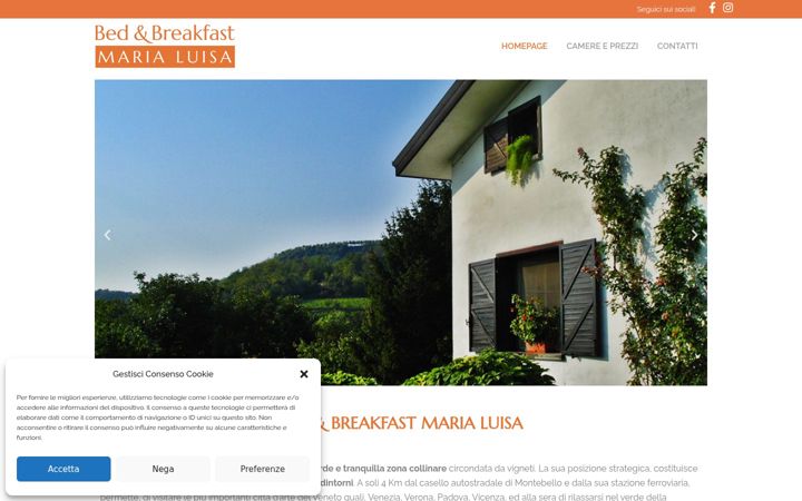 Screenshot of bbmarialuisa.it