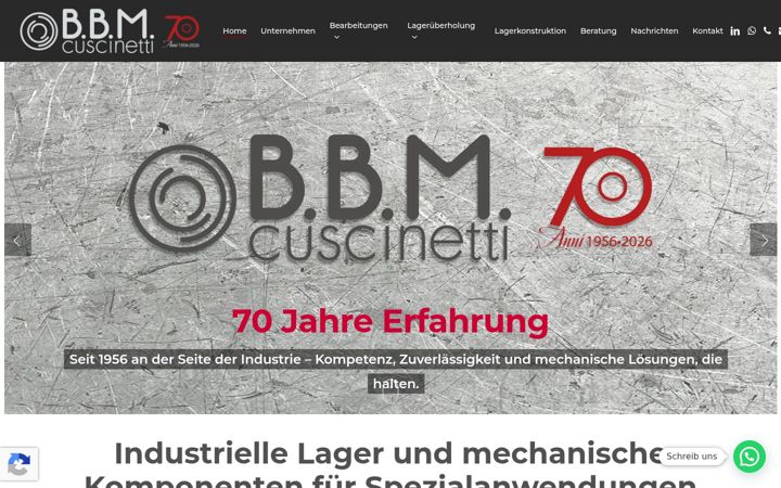 Screenshot of bbmlager.de