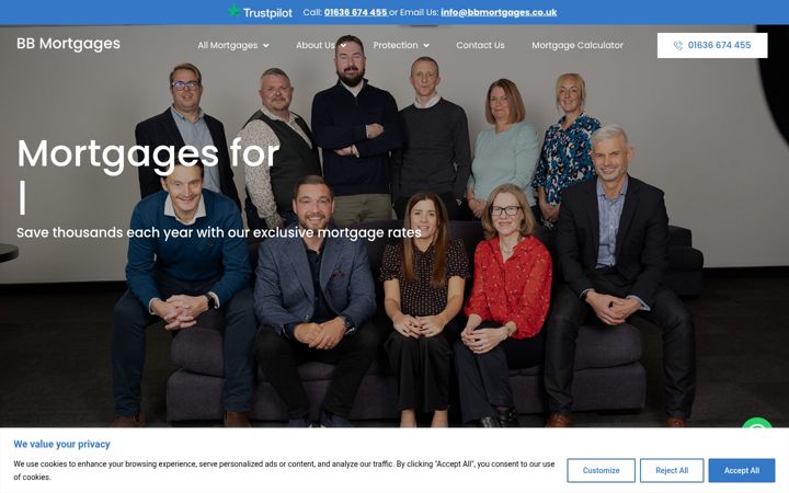 Screenshot of bbmortgages.co.uk