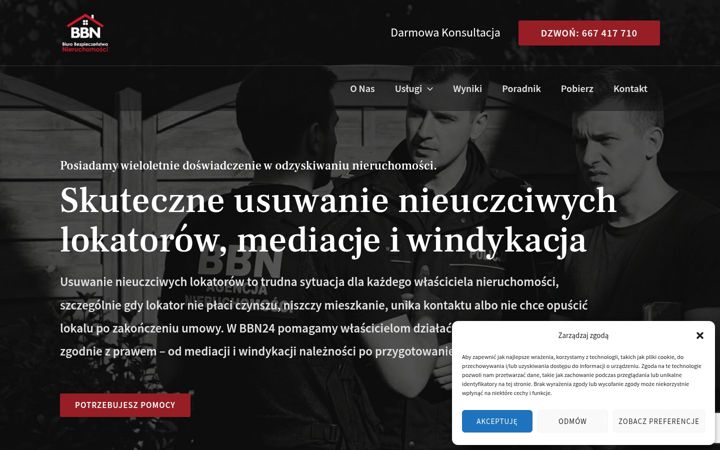 Screenshot stránky bbn24.pl