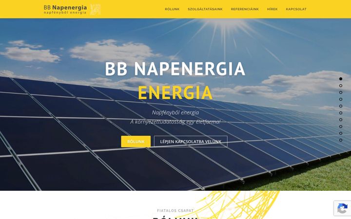 Screenshot of bbnapenergia.hu