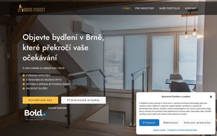 Skærmbillede af bbndinvest.cz