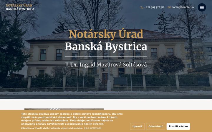 Screenshot of bbnotar.sk