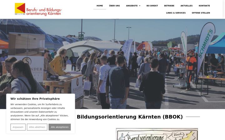 Screenshot of bbok.at