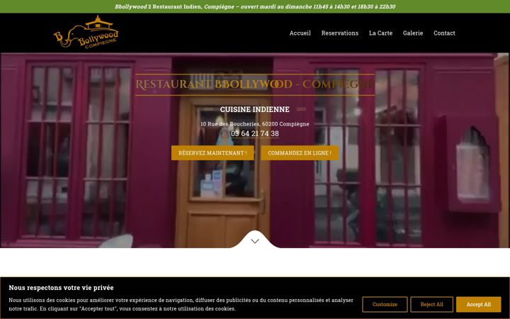 Screenshot of bbollywoodcompiegne.com