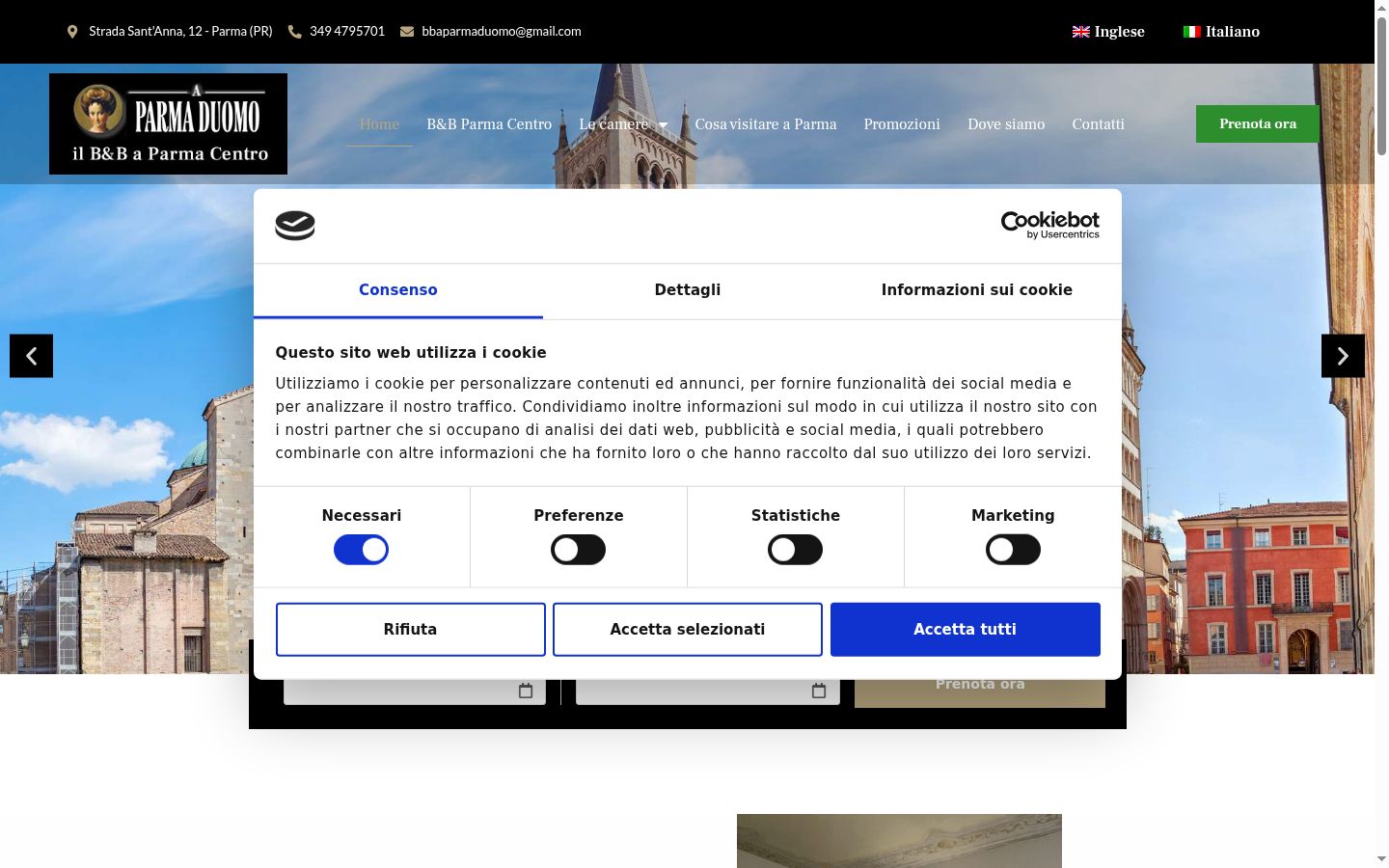 Screenshot tal-banner tal-kunsens muri qabel kwalunkwe interazzjoni