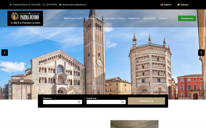 Screenshot of bbparma-centro.it
