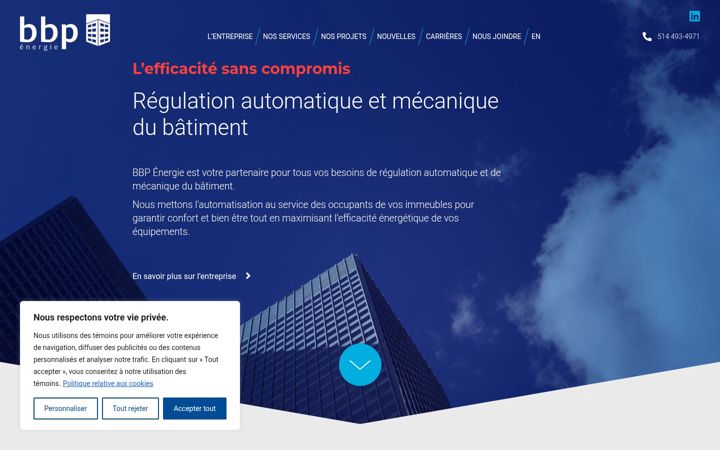 Screenshot of bbpenergie.com