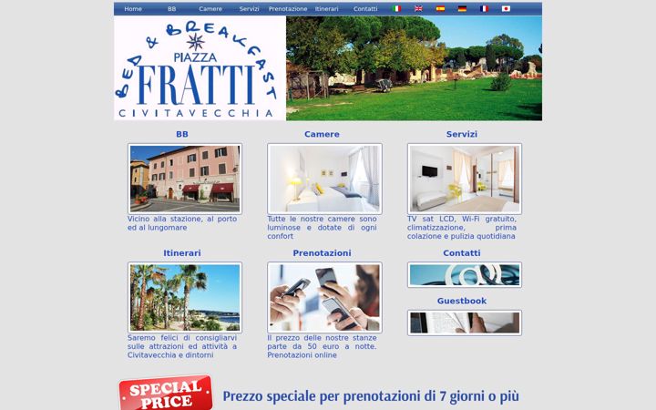 Screenshot of bbpiazzafratti.it