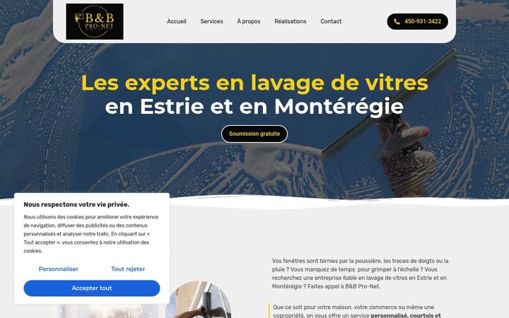 Screenshot of bbpronet.ca