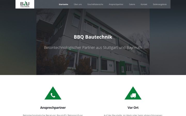 Screenshot of bbq-bautechnik.de