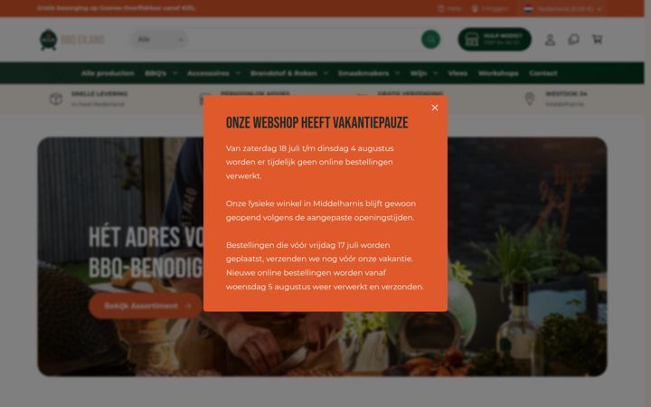 Screenshot of bbq-eiland.nl