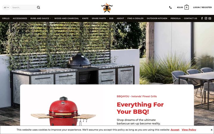Screenshot of bbq4you.ie