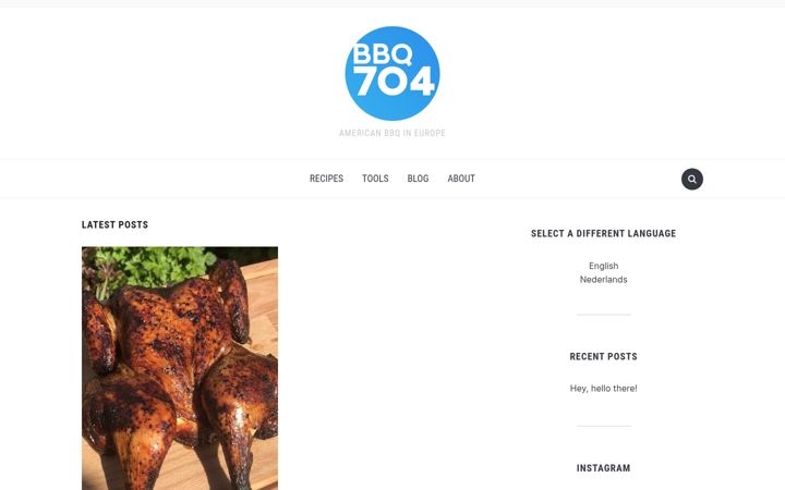 Screenshot of bbq704.com