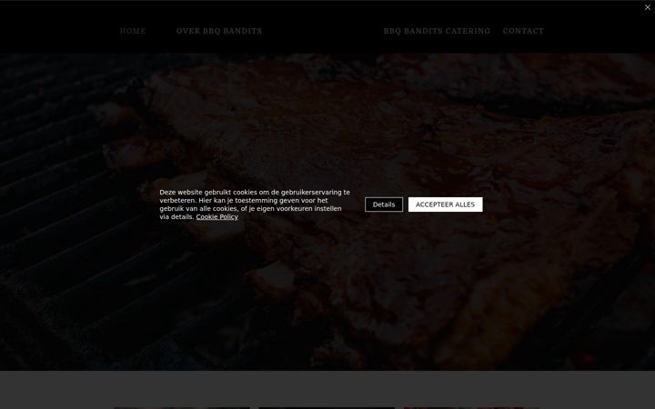 Kuvakaappaus sivustosta bbqbandits.nl