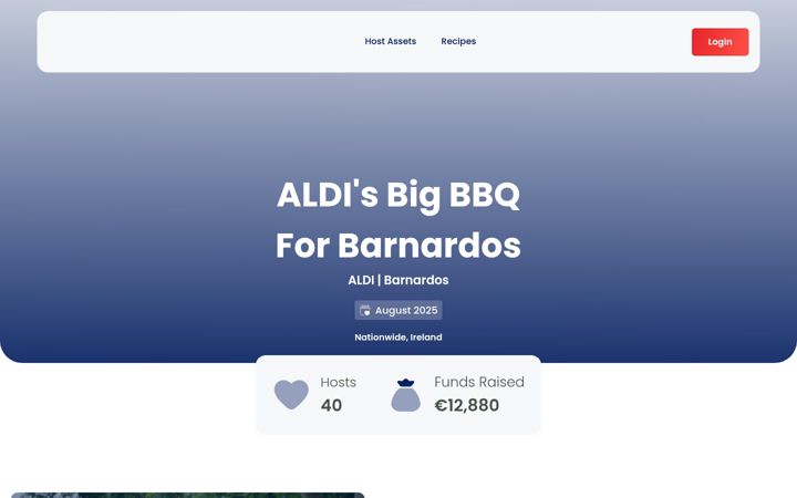 Screenshot of bbqforbarnardos.ie