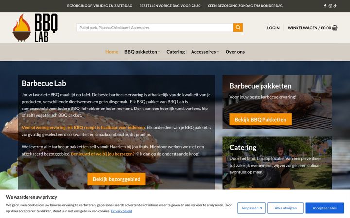 Skjermbilde av bbqlab.nl