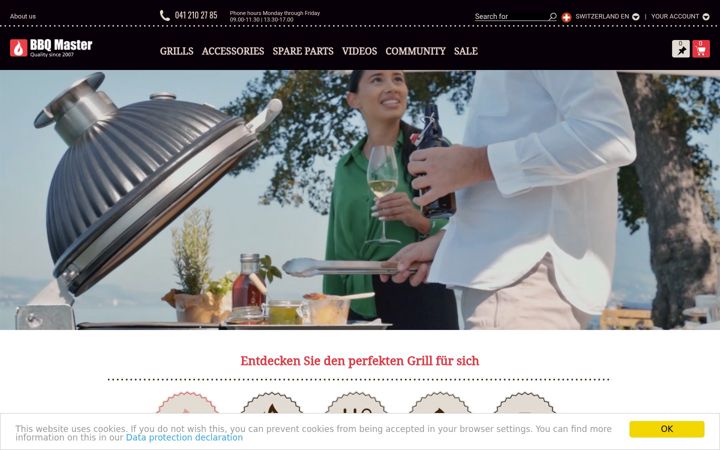 Skærmbillede af bbqmaster.ch