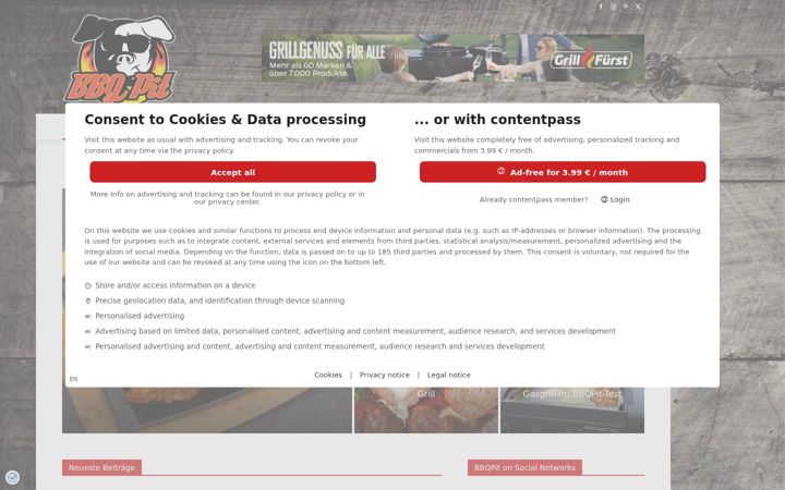 Screenshot of bbqpit.de