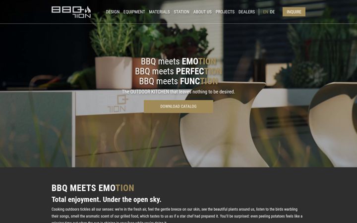 Screenshot of bbqtion.com