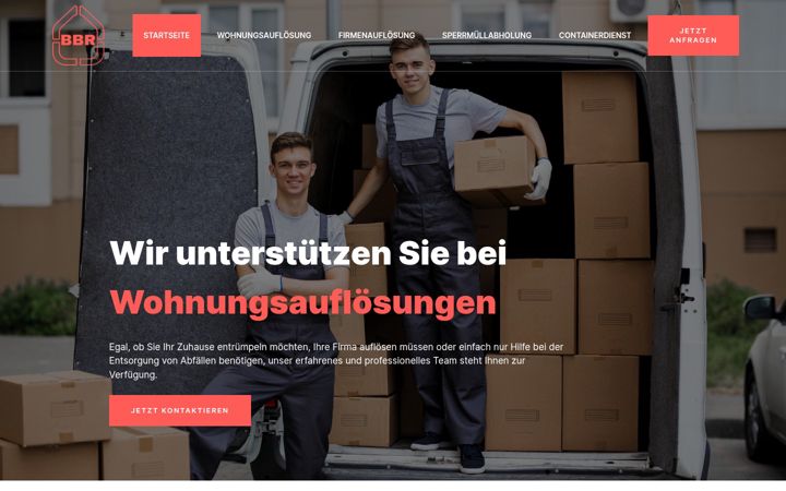 Screenshot of bbr-entsorgung.de