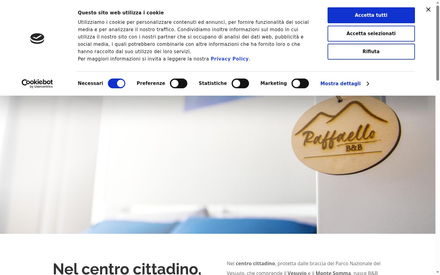 Captura de pantalla del banner de consentimiento mostrado antes de cualquier interacción
