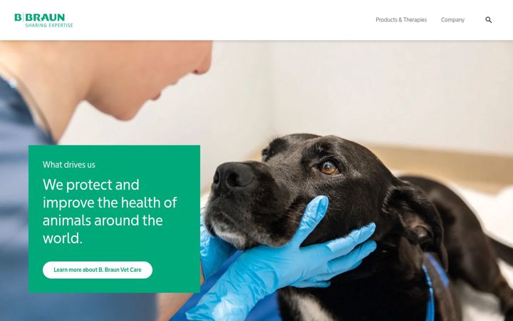 Screenshot of bbraun-vetcare.com