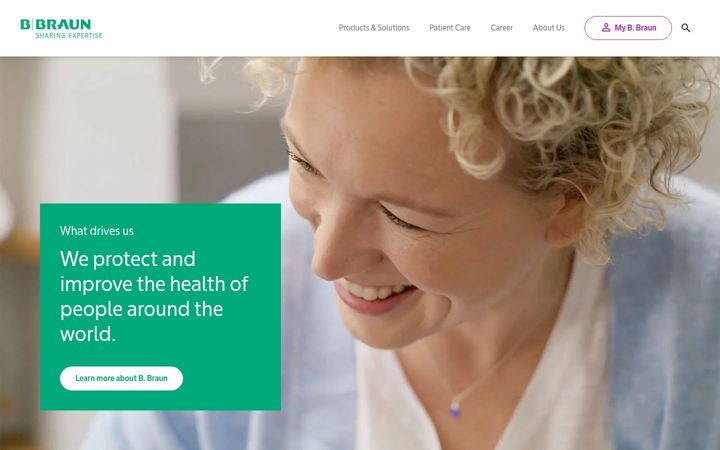 Screenshot of bbraun.ae