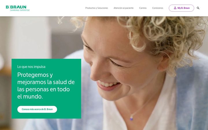Screenshot of bbraun.es