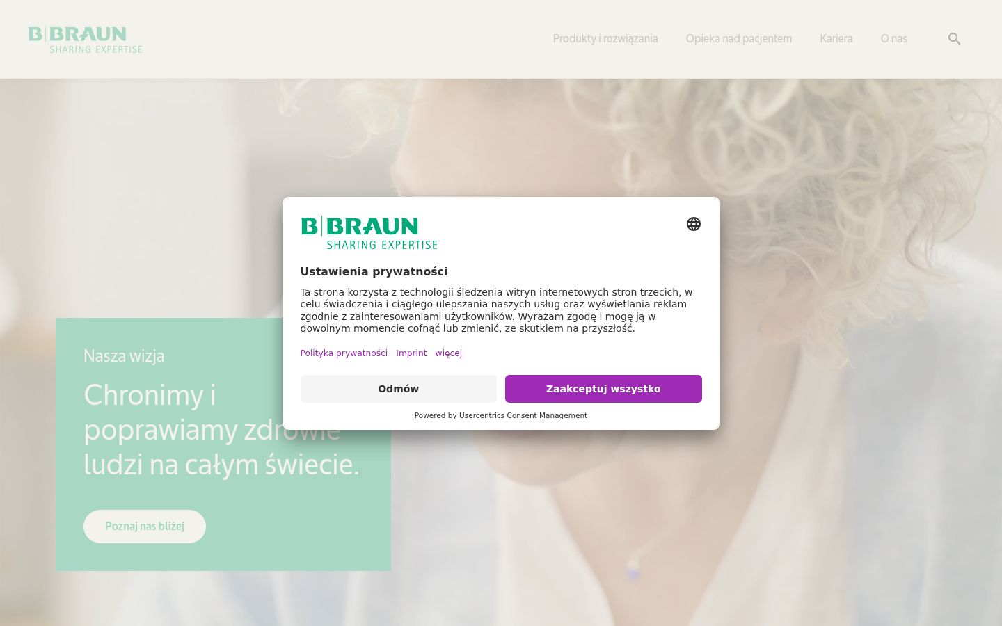 Sutikimo reklamjuostės, rodytos prieš bet kokią sąveiką, ekrano kopija