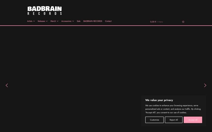 Screenshot of bbrecords.de
