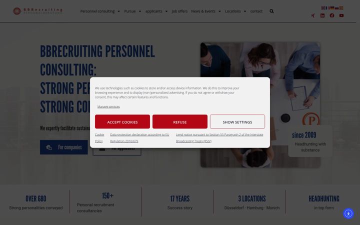 Screenshot of bbrecruiting.de
