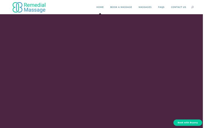 Screenshot of bbremedialmassage.com