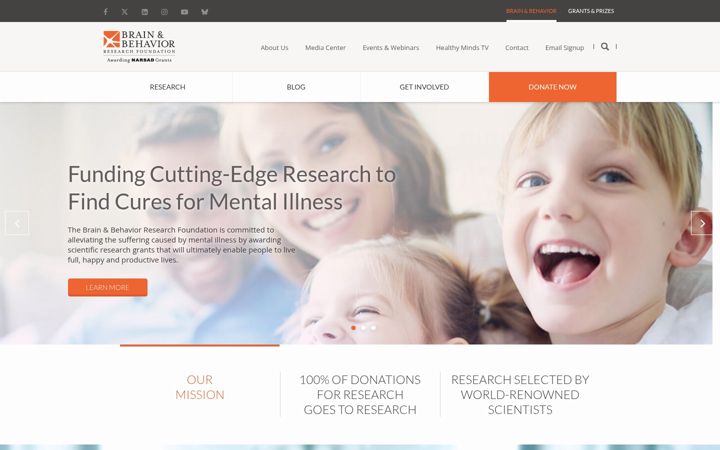 Screenshot of bbrfoundation.org
