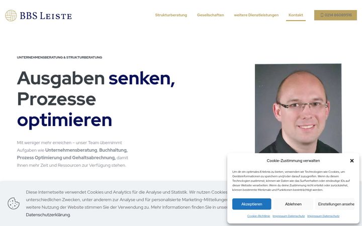 Snímek obrazovky bbs-leiste.de