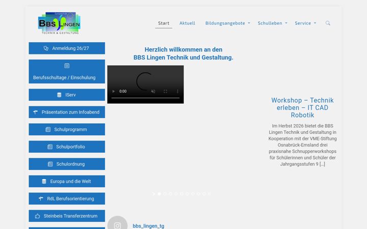 Snímek obrazovky bbs-lingen-tg.de