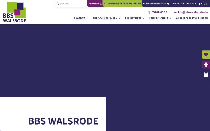 Snímek obrazovky bbs-walsrode.de